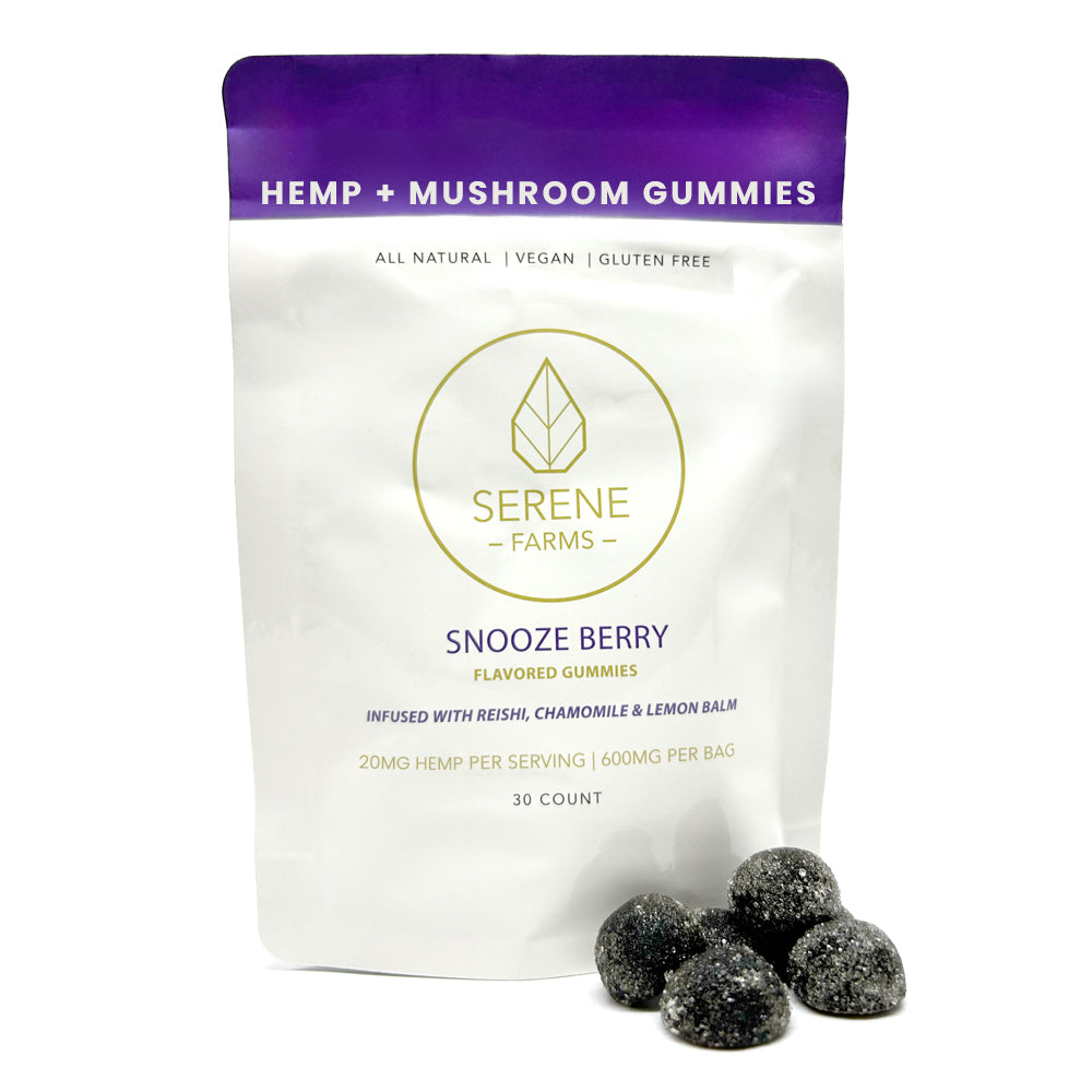 Snooze Berry Hemp + Mushroom Sleep Gummies